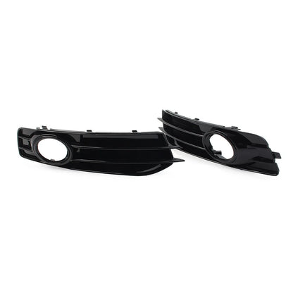 Front Bumper Honeycomb Mesh Fog Light Grille Cover for Audi