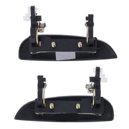 Set of 2 Outer Door Handles for Kia Rio (2002–2005) Smooth Black