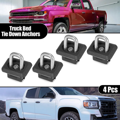 4 x Tie Down Anchors for Chevy Silverado, GMC Sierra, Canyon (2014-2023)