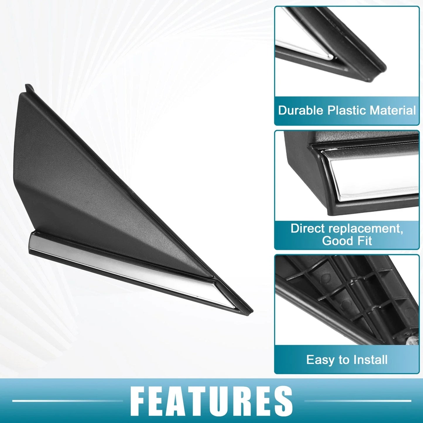 Right Mirror Corner Fender Triangle Cover for Hyundai Elantra (2017-2023)