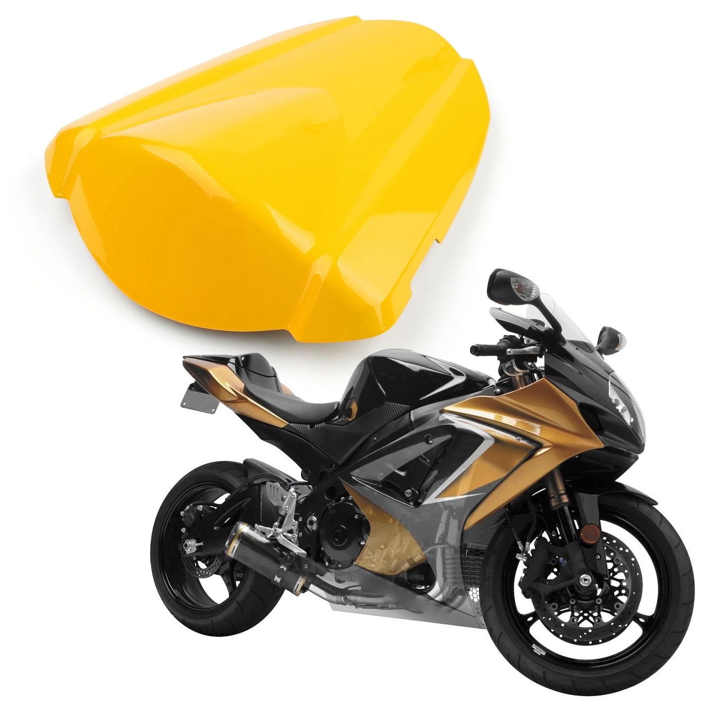 Rear Seat Cover for Suzuki GSXR1000 (2007–2008) K7 Yellow A