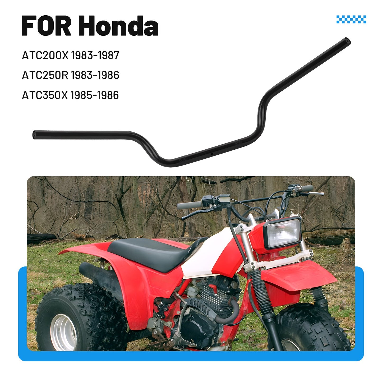 Heavy Duty Handlebar for Honda ATC 200X 250R 350X (1983–1986)
