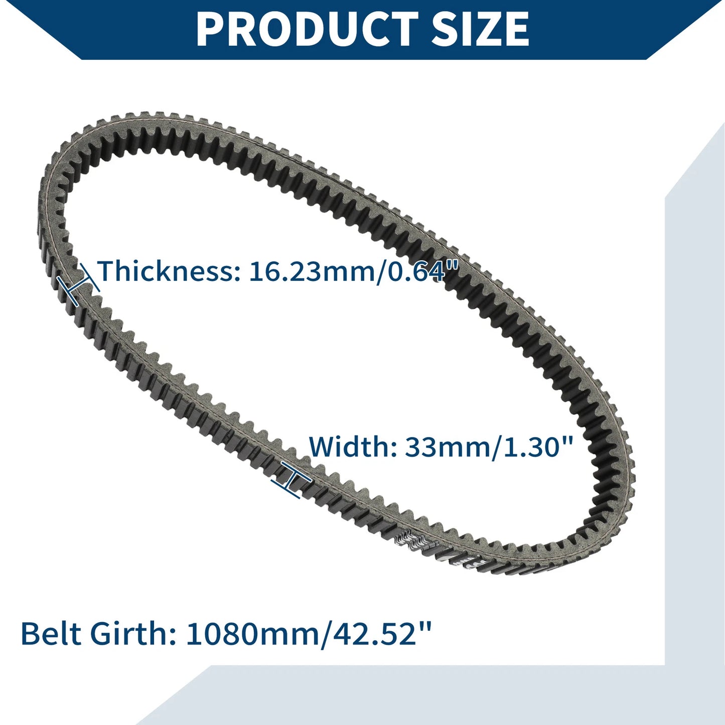 Drive Belt V-Belt No. 3211180 for Polaris RZR XP 1000 (2021–2023)