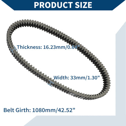 Drive Belt V-Belt No. 3211180 for Polaris RZR XP 1000 (2021–2023)