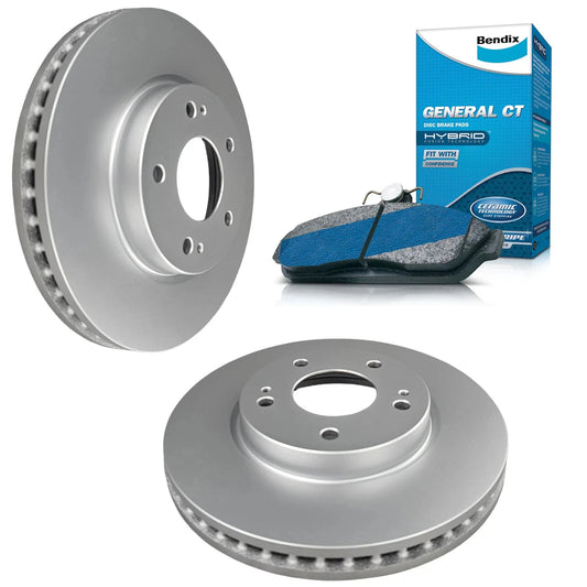Set of 4 Brake Pads and Rotors for Nissan Qashqai J11, X-Trail T32 (2014–2023)
