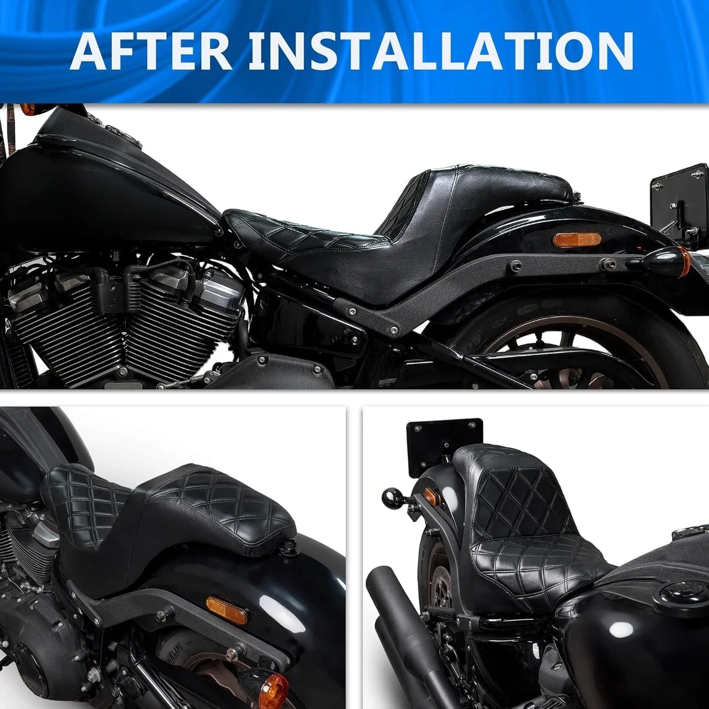 Seat for 2018-2024 Harley Softail Low Rider FXLRS FXLRST FXLR Sport Glide FLSB