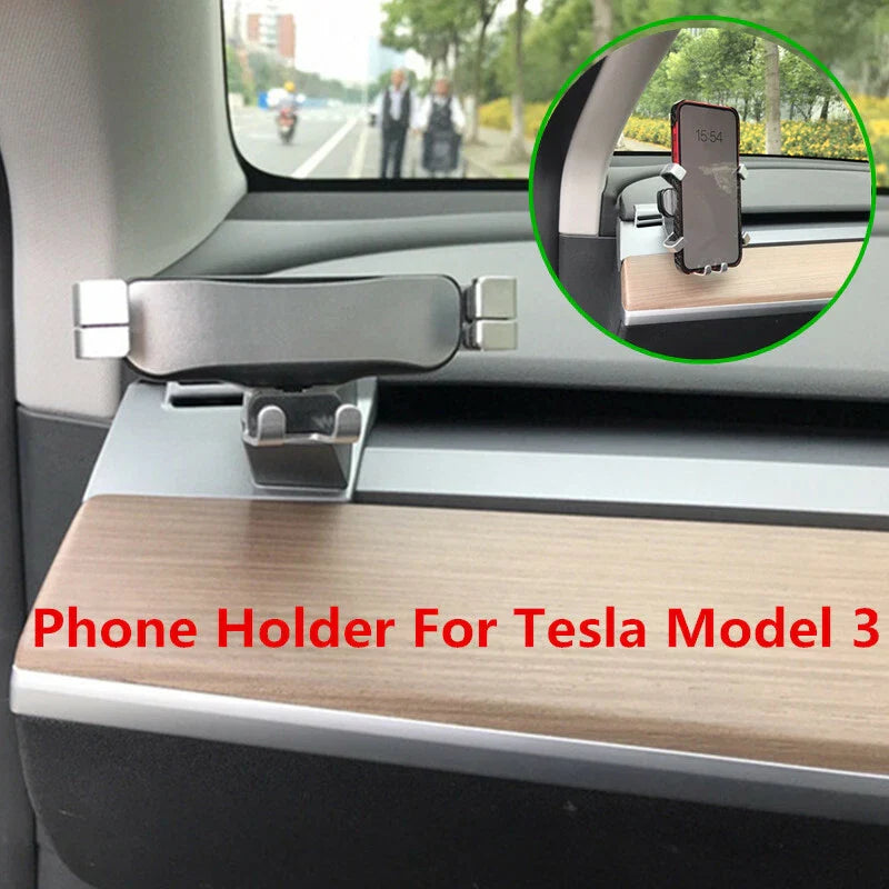 Phone Holder Stand Clip Mount for Tesla Model 3 (2017–2020)