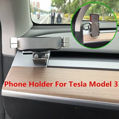 Phone Holder Stand Clip Mount for Tesla Model 3 (2017–2020)