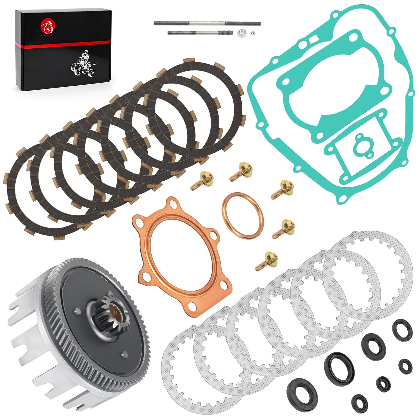 Clutch Kit & Outer Clutch Basket for Yamaha Blaster YFS200 (1988–2006)