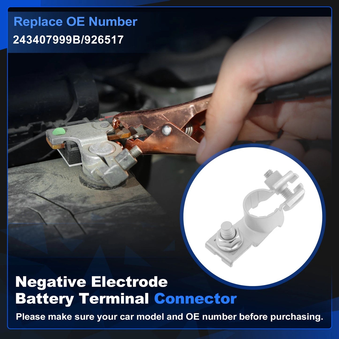 Negative Battery Terminal for Nissan Altima (2013–2020) 243407999B