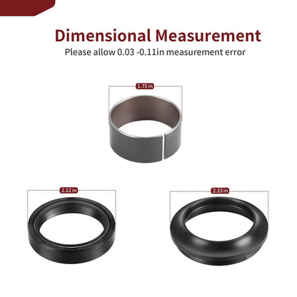 Front Fork Bushing Dust Seal for Suzuki GSX-R1000 (2009–2024)