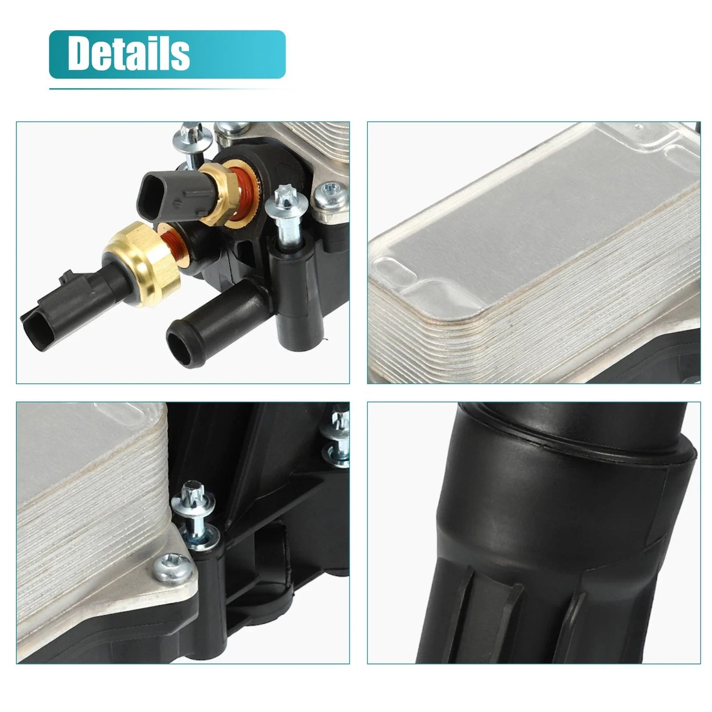 Engine Oil Cooler Housing with Gaskets for Dodge (2011-2019)
