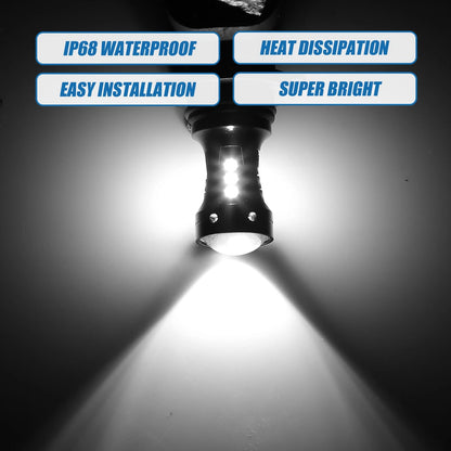 Set of 2 9006 LED Fog Light Bulbs 3030 Chips for Auto Car