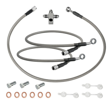 3 x Front Brake Hose Lines Kit for Suzuki Quadsport Z400 LTZ400 LTZ400Z (2003–2008)