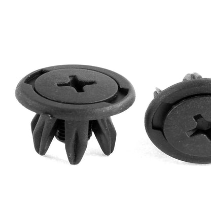 50 Pcs 10mm Push Screw Rivets Clips for Car Door Panel