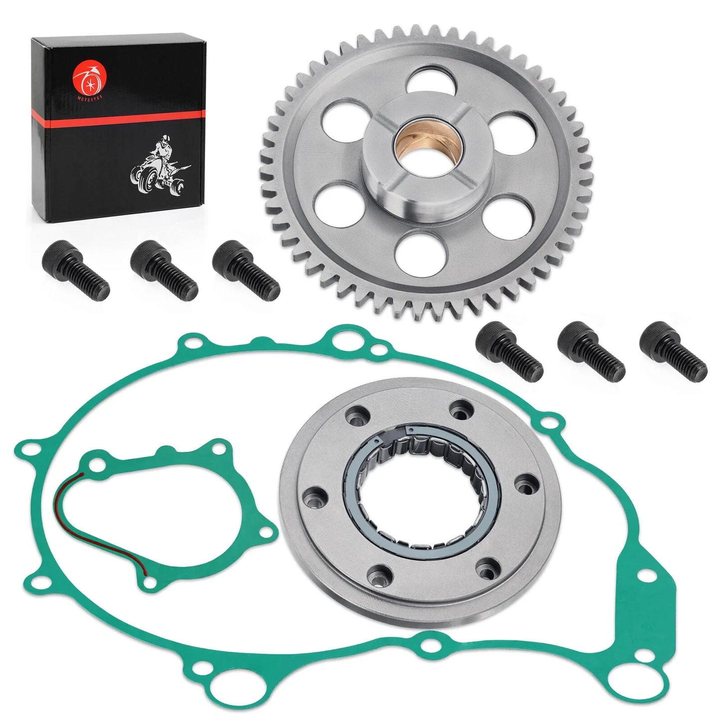 Starter Clutch Gear One-Way Bearing Gasket for Yamaha YFM660R Raptor (2002–2005)