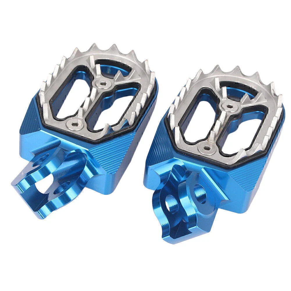 Aluminum Footpegs  Footrests Blue for Suzuki RMZ250 RMZ450 (2010-2015)
