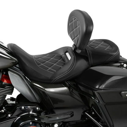 Low-Profile Driver Seats Backrest for Harley Touring (2009-2023)