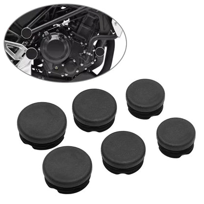 6 x Motorcycle Frame Hole Cover Caps Plug Decorative Set