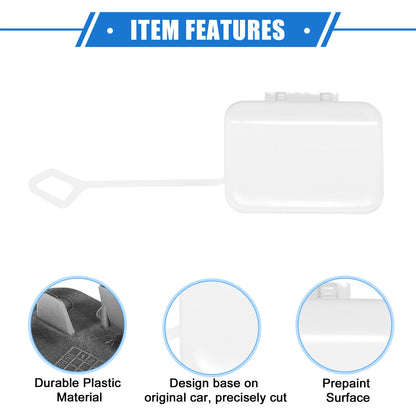 Tow Hook Eye Hole Cap for Mercedes-Benz E550 Sedan (2010–2013) White