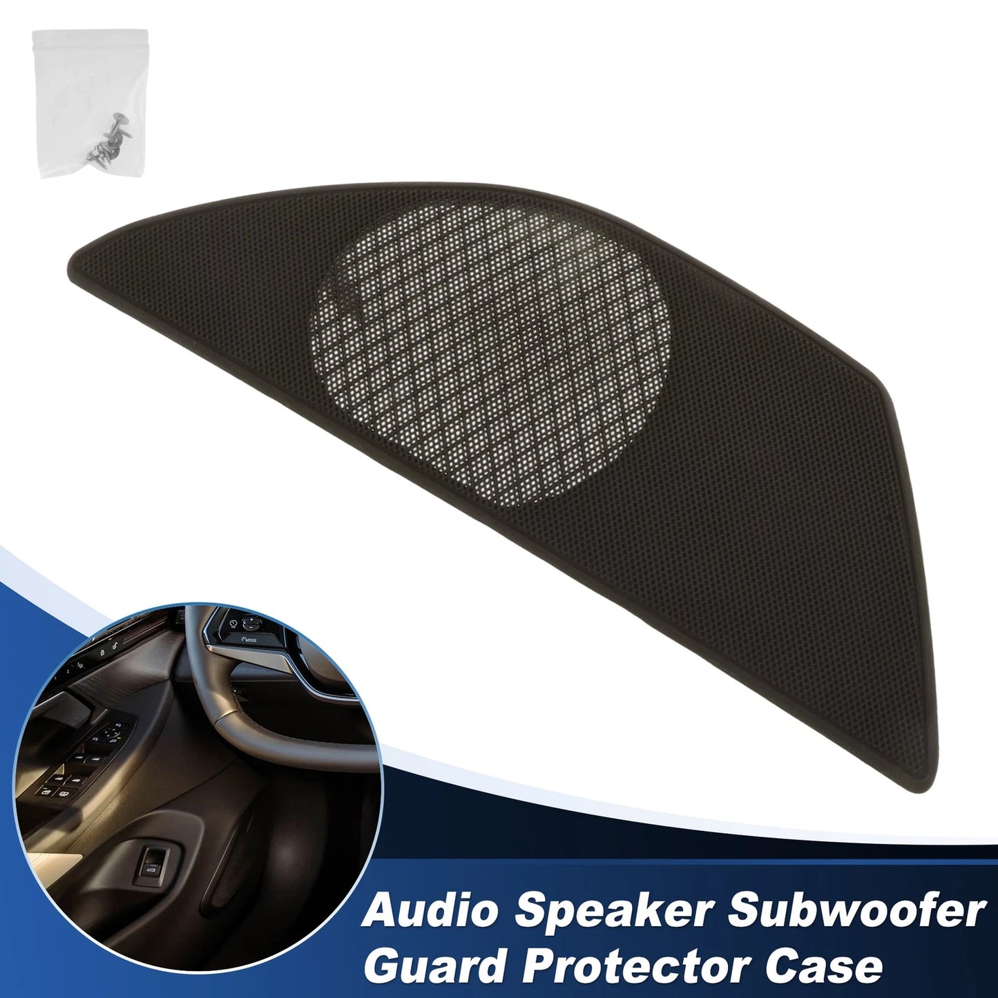 Speaker Grills Cover for BMW 5 Series (2010–2017) Left Door Plastic Mocha