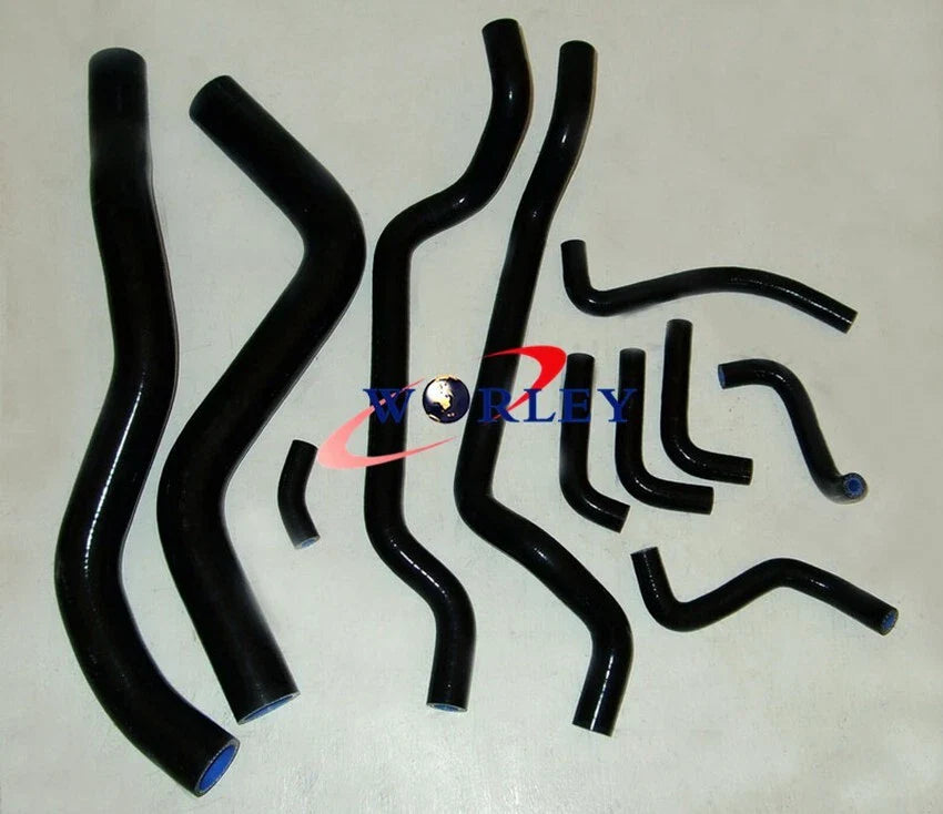 BLK Silicone Radiator & Heater Hose for Mitsubishi Eclipse Spyder GST/GSX (1995-1999)