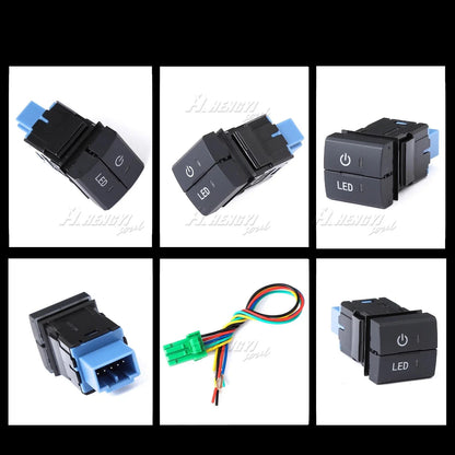 1x Dual Dashboard Control Square Switch Button for Toyota Rav4 (2019–2024)