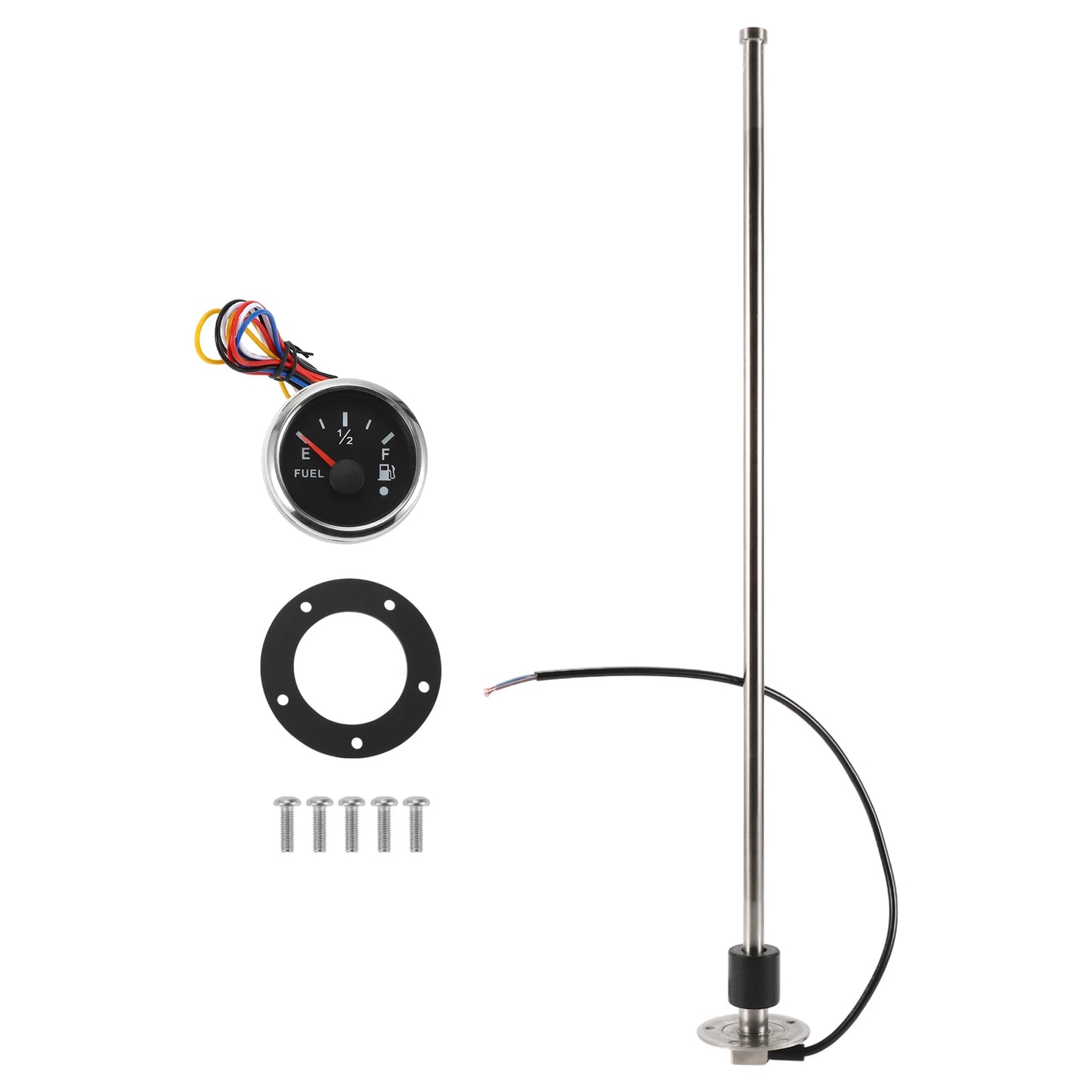 Fuel Sending Unit and Gauge Kit 240-33 Ohm for Boat Car Truck (600mm)