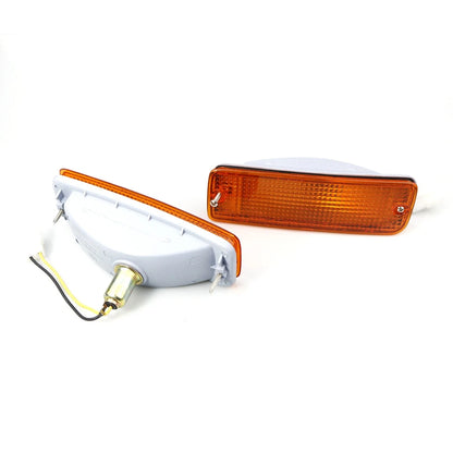 Pair of Bumper Turn Signal Indicator Lights for Toyota Hilux (1988–1997)