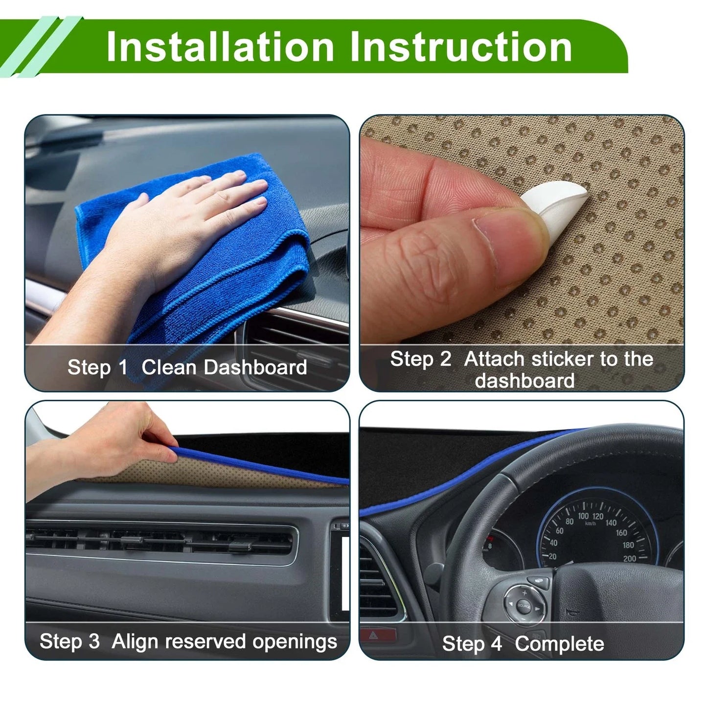 Dashboard Dash Cover Mat for Mercedes Benz W246 B180 B200 B250 B260 (2012-2019)