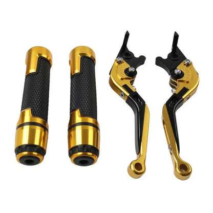 Folding Extendable Brake Clutch Levers & Handlebar Grips for Suzuki DL1000