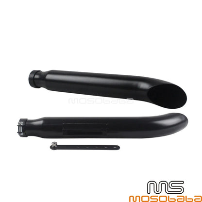 19” Universal Exhaust Muffler Turn-out Pipe Tip for Harley BMW Bobber