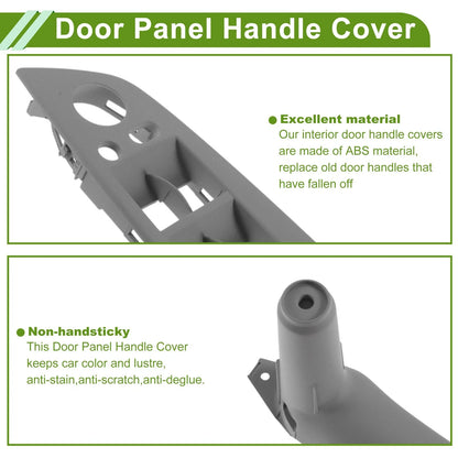 Door Panel Handle Pull Trim Cover for BMW X5 E70 Gray (2007-2013)