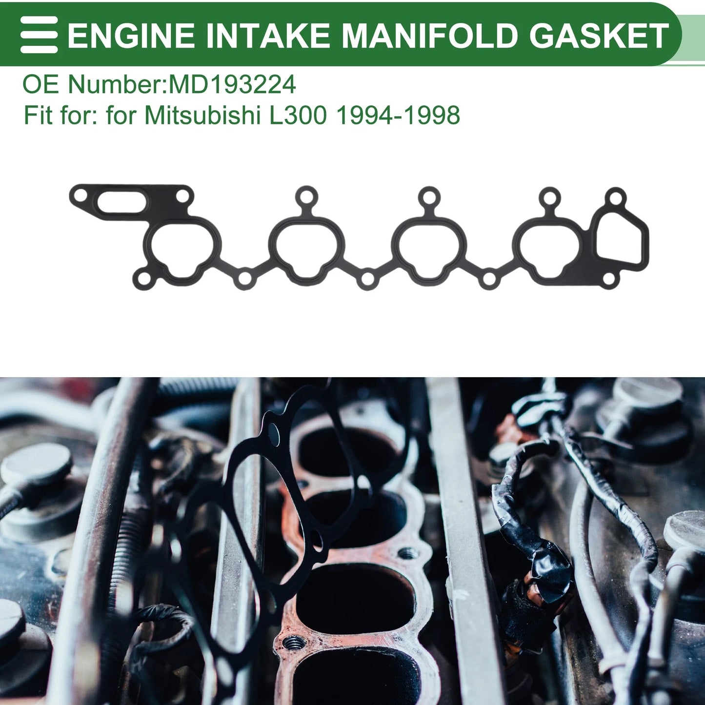Engine Intake Manifold Gasket for Mitsubishi L300 (1994–1998) No.MD193224
