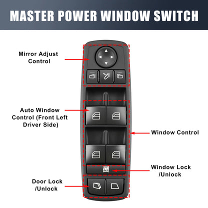 Power Window Switch A2518300390 for Mercedes-Benz R320 R350 R500 R63 (2006–2010)