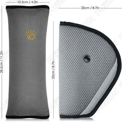 Car Safety Strap Cover & Shoulder Pillow Pad Cushion for Kids Seat Belt