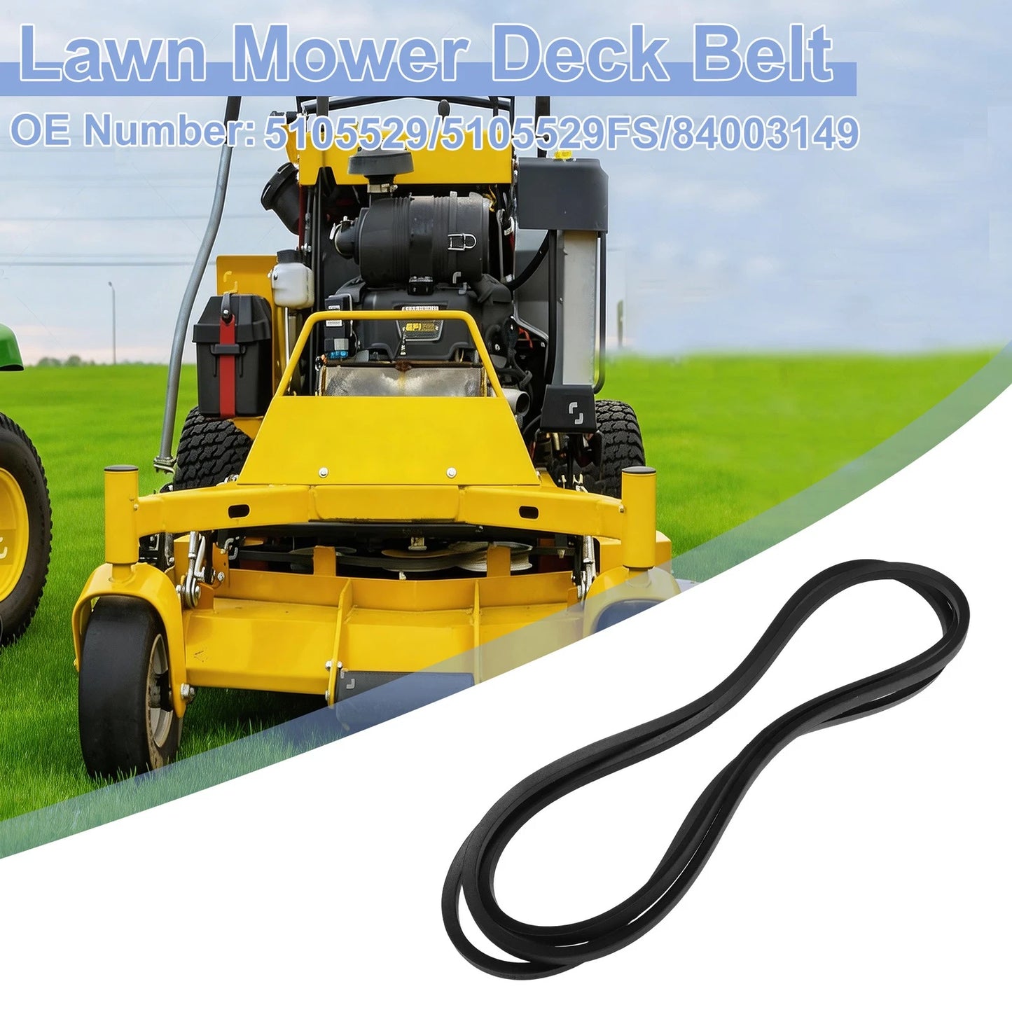 Lawn Mower Deck Belt for Ferris IS600 IS600Z (No. 5105529, 5105529FS)