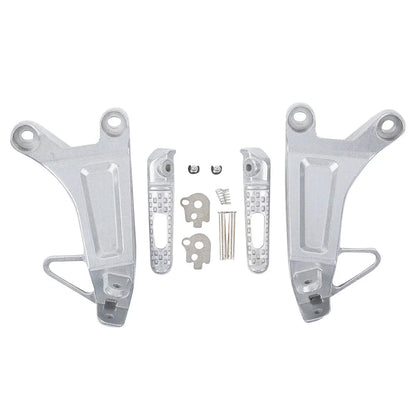 Rear Passenger Footrests Footpegs Bracket Set for Honda CBR600RR (2003-2004)