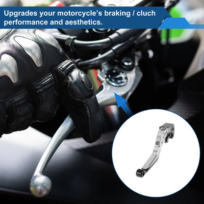 Short Long Brake Clutch Lever for Kawasaki ZX14R (2006–2023) Silver Black