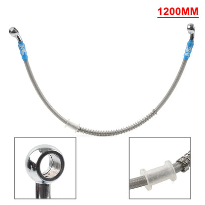 120cm Braided Steel Brake Clutch Oil Hose Line for Motorcycle Motorbike