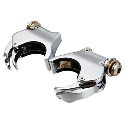 49mm Chrome Windshield Clamps for Harley V Rod VROD, Sportster XL1200X (02-10)