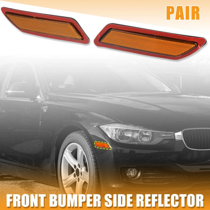 Pair Bumper Reflector Side Marker for BMW F30 F31 3-Series (2013-2015)