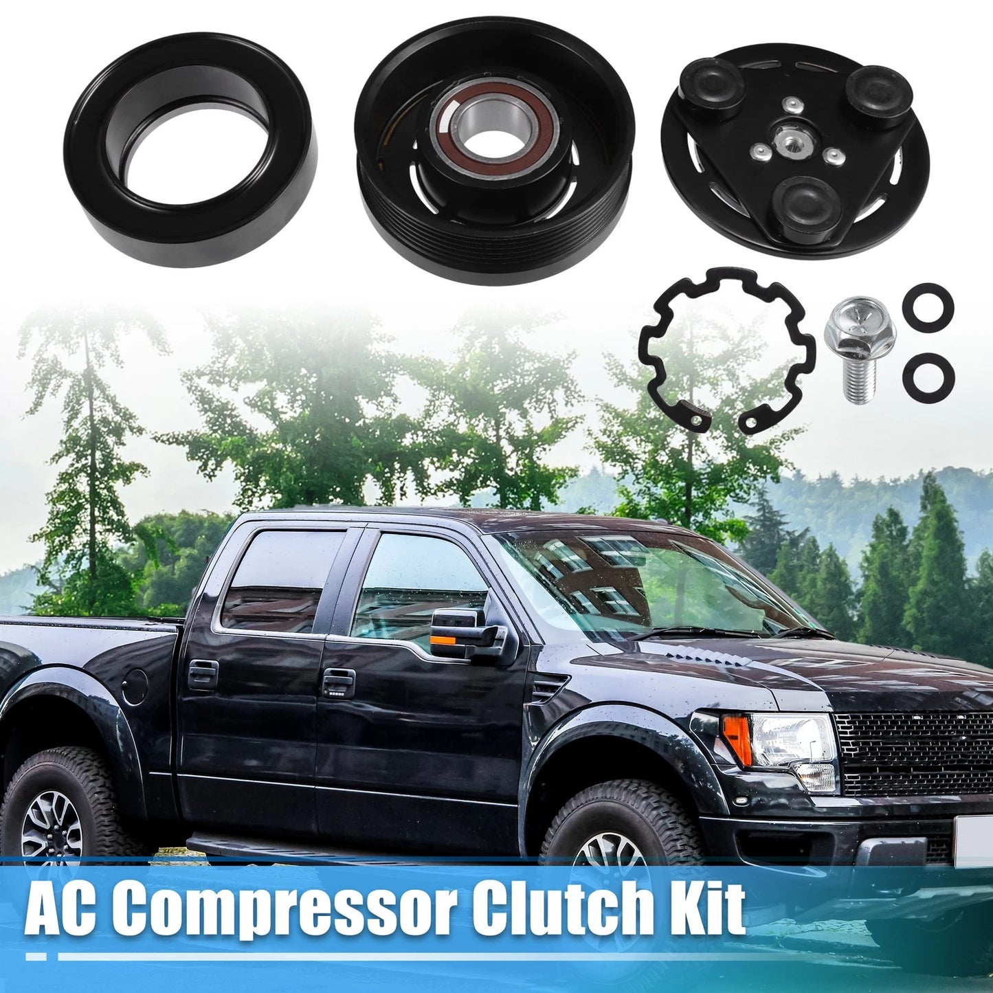 AC Compressor Clutch Kit for Ford F-150 (2004–2006) 8 Cyl 4.6L/5.4L