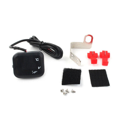 Air Temperature Gauge LED Voltmeter for Motorcycle (No Year Specified)