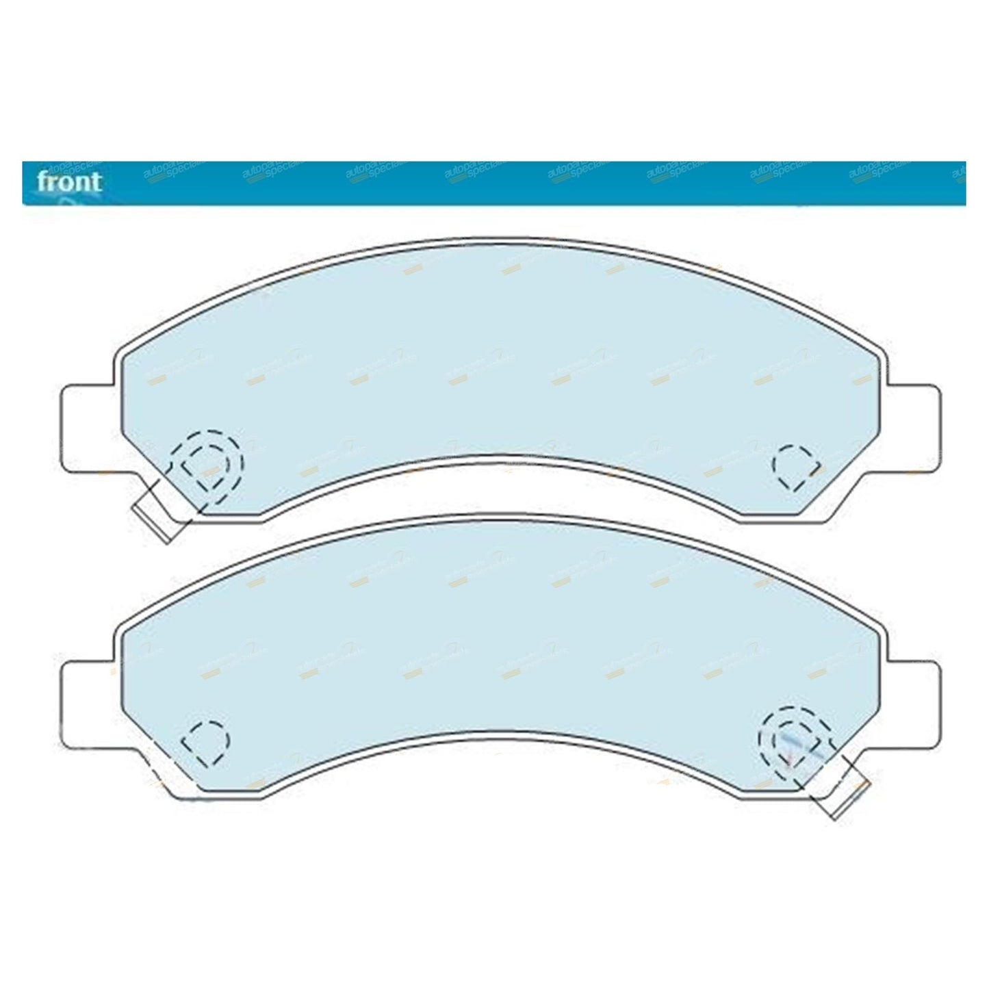 Set of 4 Front Disc Brake Pads for Great Wall V200 V240 X240 CC K2 (2009–2016)