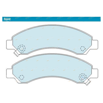 Set of 4 Front Disc Brake Pads for Great Wall V200 V240 X240 CC K2 (2009–2016)