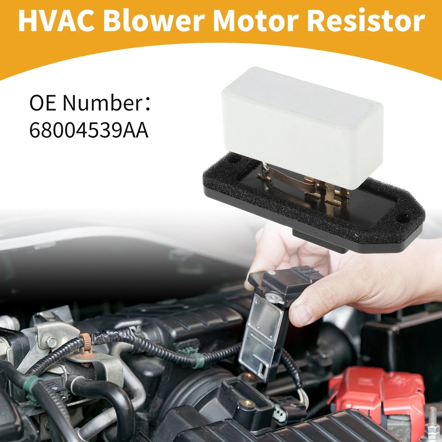 HVAC Blower Motor Resistor No. 68004539AA for Dodge Ram 1500 (2010–2012)