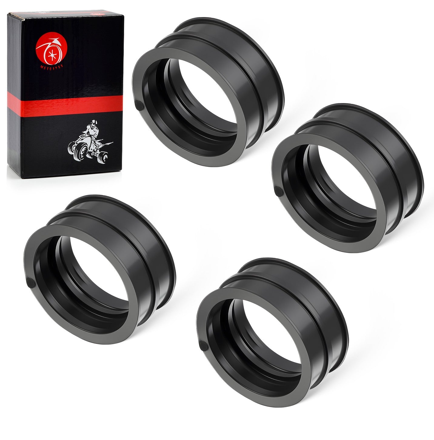 Set of 4 Carb Insulator Boots for Honda V65 Magna & Interceptor (1984–1985)
