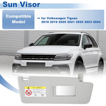 Set of 2 Right Passenger Side Sun Visors for Volkswagen Tiguan (2018–2024) 5NN-857-552-L-SX4