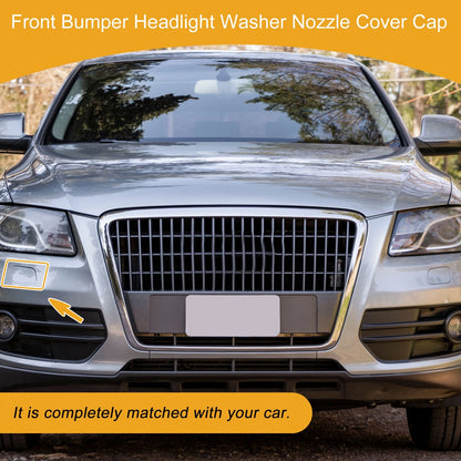 Front Right Washer Nozzle Cover Cap for Audi Q5 (2013–2017) 1 Pc Silver Tone